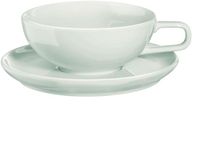ASA Selection Kolibri theekopje, met schotel, schaal, schaaltje, kopje, theebeker, porselein, wit, 200 ml, 25111250