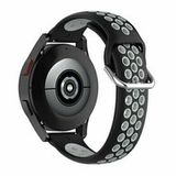 Huawei Siliconen sportbandje met gesp - Zwart + grijs - Huawei Watch GT 2 Pro / GT 3 Pro - 46mm