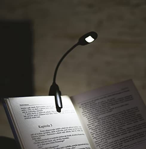 Emos LED Leeslamp - Zwart - Flexibele Klemlamp - 10 lm - Batterij (AAA)