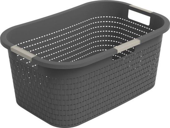 Rotho Country wasmand - 40 liter - Antraciet