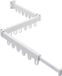 Merkloos Étagère à linge - Pliable, Blanc, Extérieur, Étagère à linge à 3 étages - Aluminium pliable, Sèche-linge mural intérieur pour balcon, Buanderie, Couloir