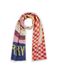 CODELLO Sjaal pink / rood / pastelrood / offwhite
