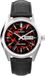 Timex Q Timex Reissue Red Vega Quartz Analoog Horloge Zwart En Zilverkleurig Kast Gemaakt Van 100% Roestvrij Staal En Een Armband Van 100% Leer 38 TW2Y55700AJ
