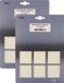 Qlinq Anti-krasvilt - 2x knipvel - wit - 150 x 200 mm - rechthoek - zelfklevend - meubel beschermvilt