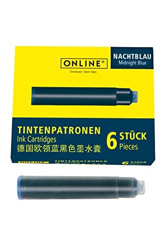 Online Schreibgeräte Online inktpatronen - nachtblauw - 1 verpakking