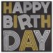 Homéa 20 papieren servetten, 3-laags, 33 x 33 cm, Happy Birthday
