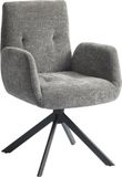 HOMCOM fauteuil - wol-linnen/schuimrubber/staal - 60B x 61T x 88H cm