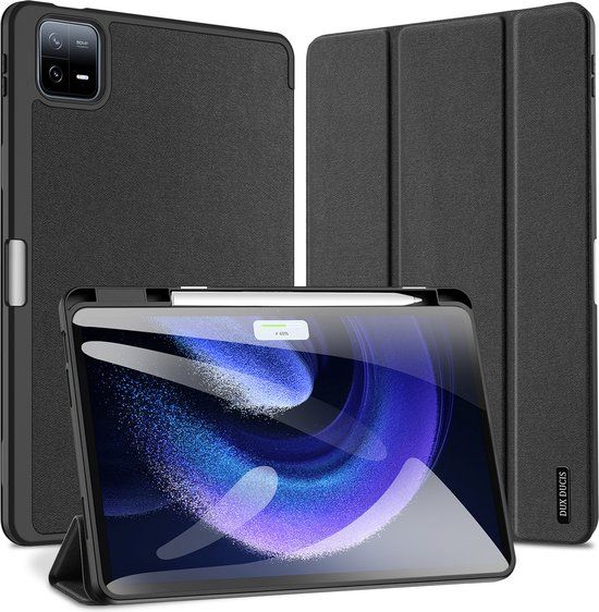Dux Ducis Domo Tri-fold Case voor Xiaomi Pad 6S Pro - Zwart