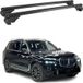 Omac Barres de toit en aluminium pour BMW X7 G07 2018-2026 – Tüv / Din 75302:2019 – Antivol inclus – Charge max 75 kg – 2 barres noir