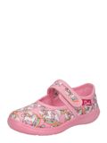 BECK Huisschoenen 'Rainbow' nude / limoen / lichtgroen / rosa / wit