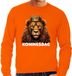 Bellatio Decorations Koningsdag verkleed sweater heren - leeuw - Koningsdag - oranje XXL