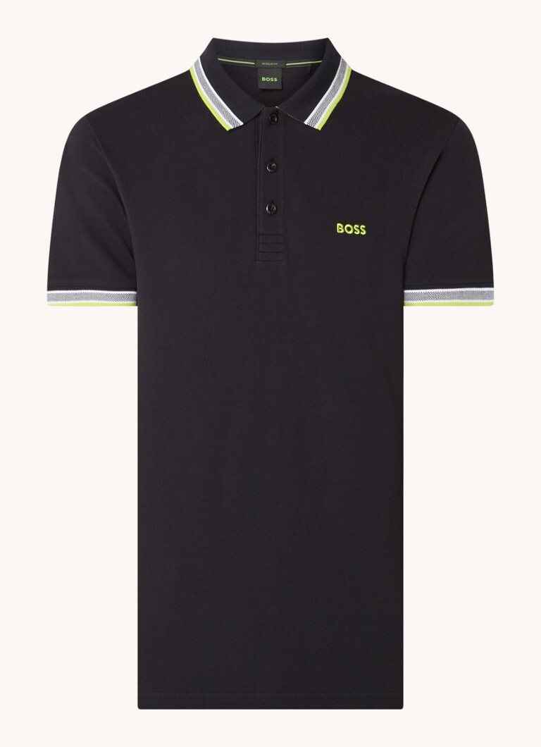 HUGO BOSS HUGO BOSS Paddy regular fit polo van piqué katoen met getipte boorden