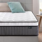 Zinus Conventioneel bed matrasschuim, wit, 135 x 190 cm
