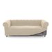 FAVERTI Chester-bankhoes voor 3-zitsbank van 180 tot 230 cm, model Novelle | beige | bankovertrek Chester van hoogwaardige jacquard-stof in katoenlook