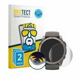 BROTECT - Screenprotector voor Garmin Fenix 9 (51 mm) - Folie Beschermfolie transparant volledig dekking - 2 Stuks