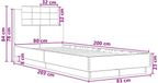vidaXL Bedframe met Hoofdbord Grijs Sonoma Bewerkt Hout
