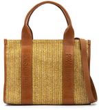 Pikolinos Altafulla Damestas Leer Textiel Tote Bag Vrouwen Bruin