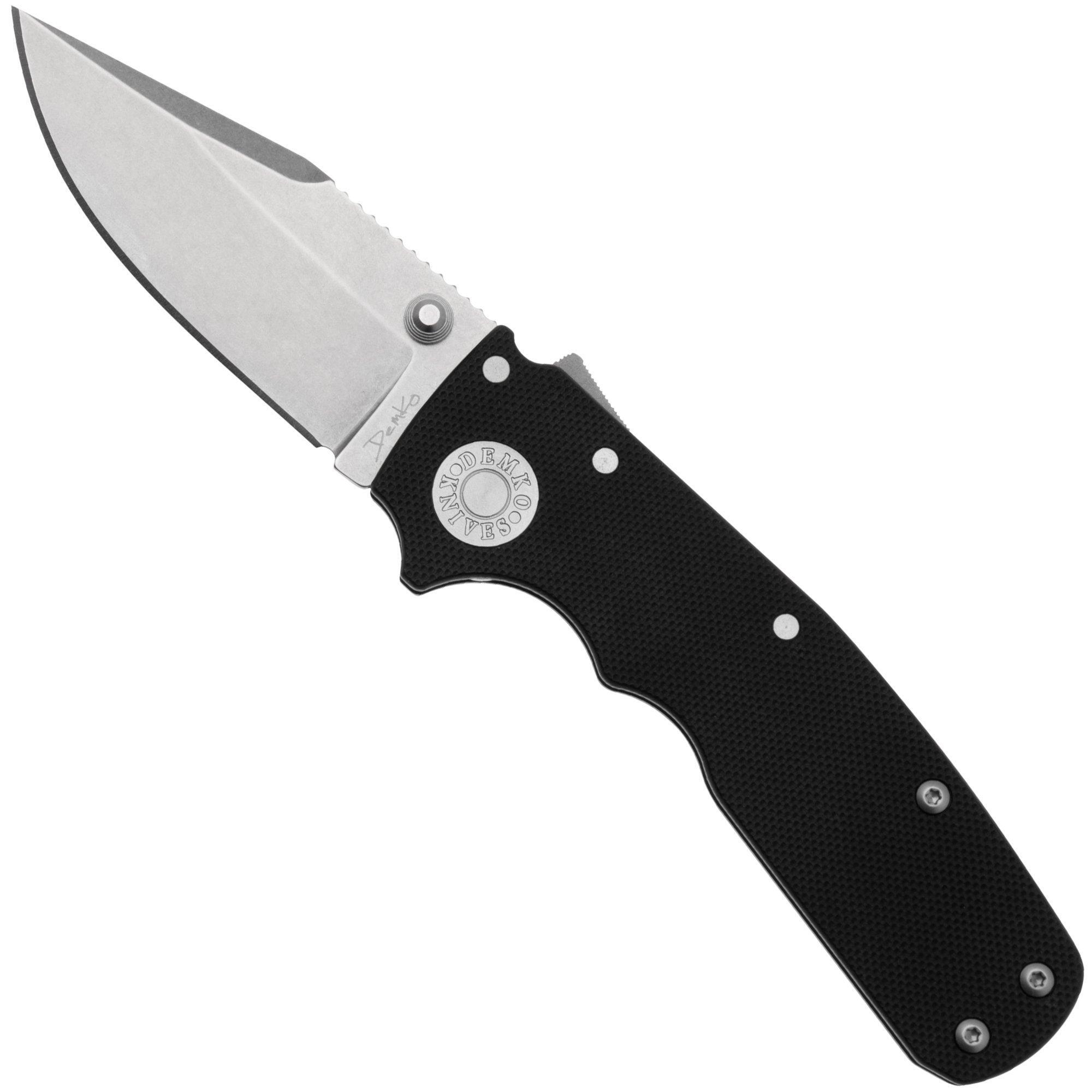 Demko Knives Demko Knives Shark-Cub Shark-Lock Clip Point SC-20CV-BLKG10-CP Black G10, zakmes