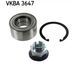 SKF Kit de roulements de roue Vkba 3647 Volvo 30884539