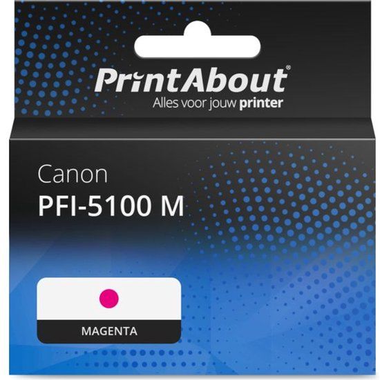 PrintAbout Huismerk Inktcartridge PFI-5100 M Magenta