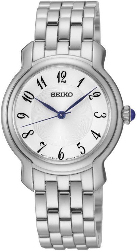 Seiko SRZ391P1 horloge dames - zilver - edelstaal