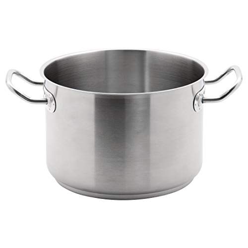 Vogue RVS Stewpan 7Ltr/240mm Heavy Duty Koken Inductie Pan