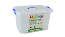 Malinos 301012 Opbergdoos Rechthoekig Kunststof Blauw, Transparant