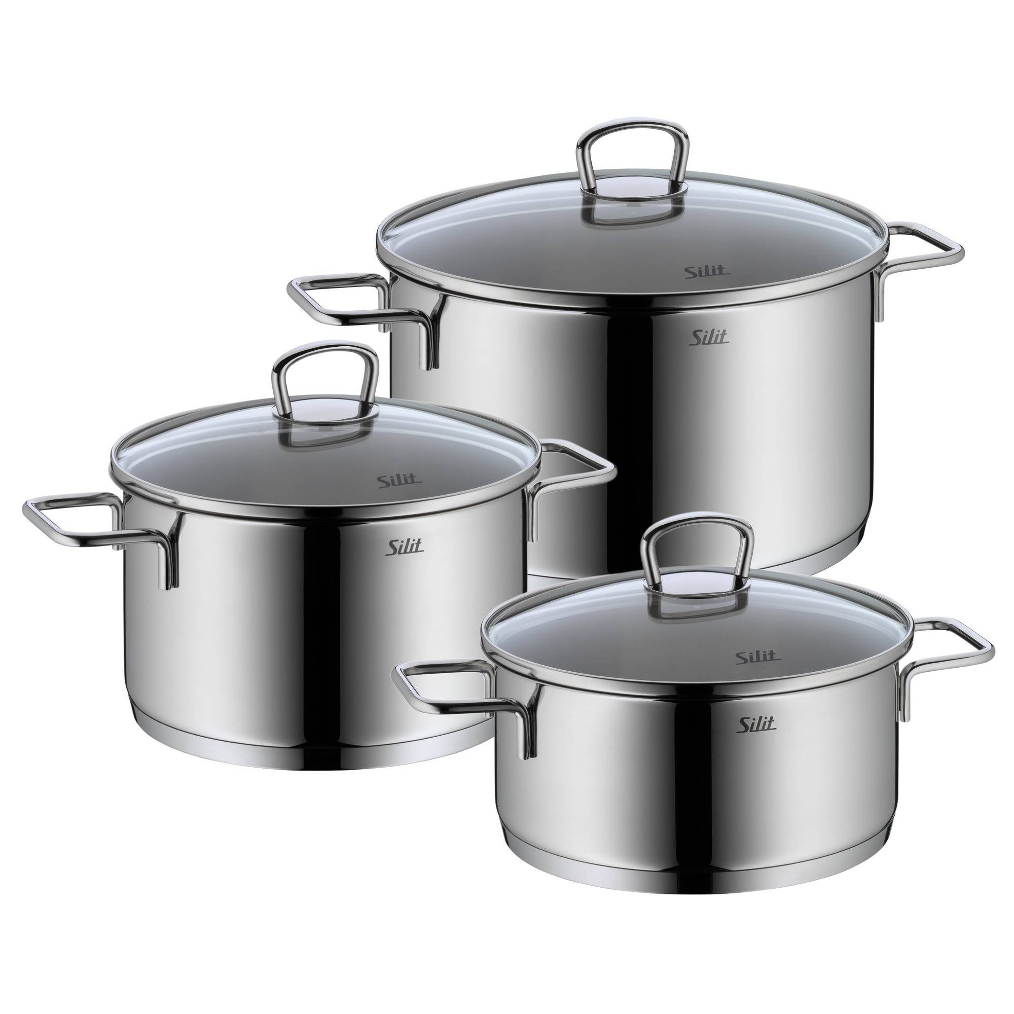 Silit 21.0930.0519 Pannenset - Roestvrijstaal - 6-delig