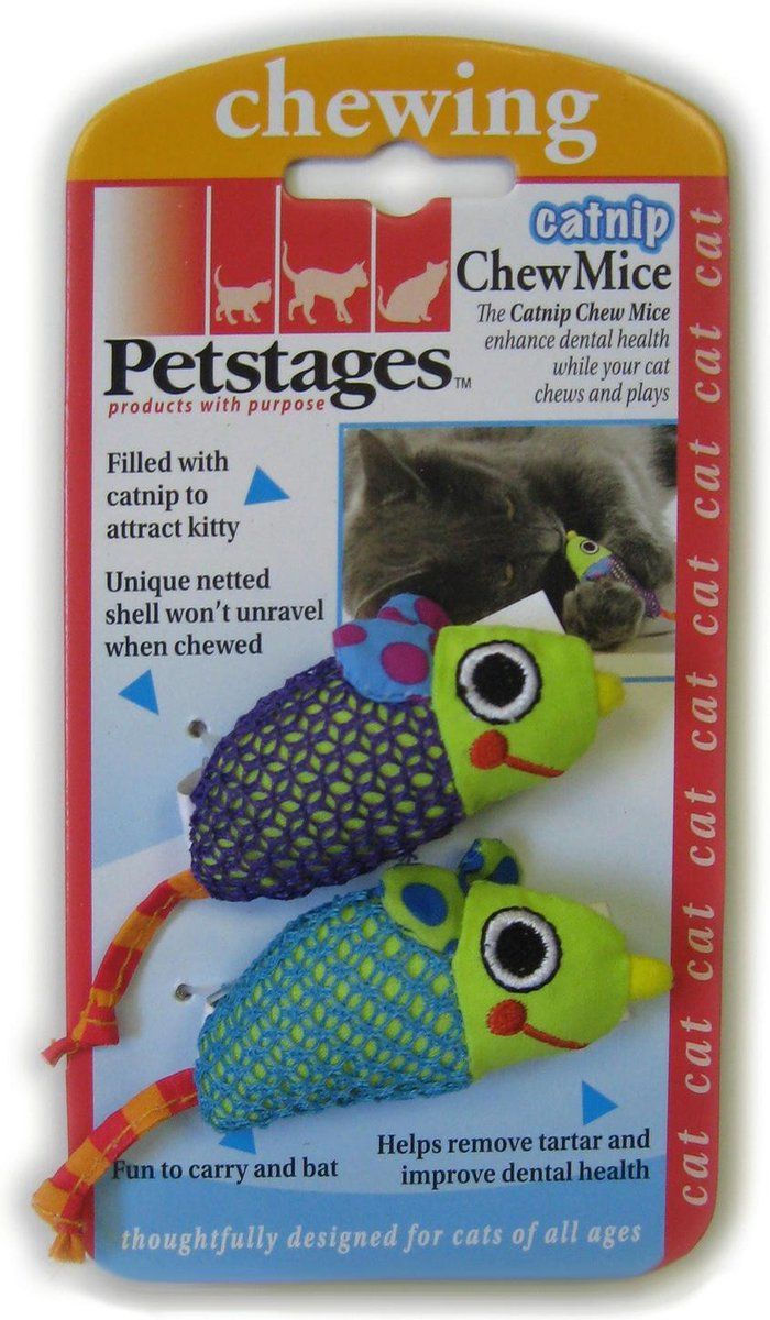 Petstages Speelgoedmuis met Catnip voor Katten - 2 stuks