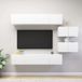 Maison Exclusive - Meuble TV 6 pcs Blanc Bois d'ingénierie