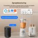 SURIGHT Smart Wlan-stekkerdoos - Apart bestuurde schakelaar met meervoudig stopcontact - Stroomverbruik meten - App-bediening