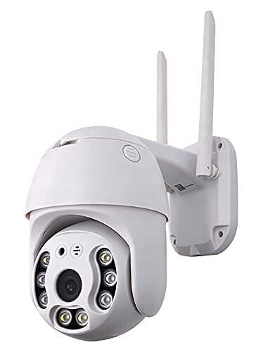 Dayu.p PTZ Outdoor Security Camera, 3MP Home WiFi IP-camera, Dome Turveillance Cam, 360 ° weergave, nachtzicht, 2-weg audio, bewegingsdetectie, IP66 weerbestendig (Size : Camera+128g tf card)