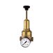 Riegler Drukregelaar DRV 225, hogedruk-uitvoering, niet terugstuurbaar, incl. manometer, G 1, regelbereik 1,5-20 bar, PE max. 40 bar.