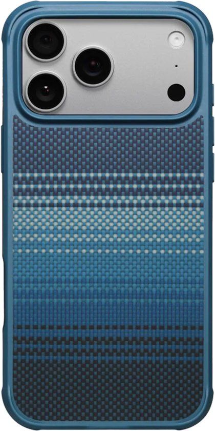 Pitaka ProGuard hoesje iPhone 17 Pro Max – Compatibel met MagSafe – MIL-STD-810H valtest goedgekeurd – Voorzien van Aramid Fiber - Blauw
