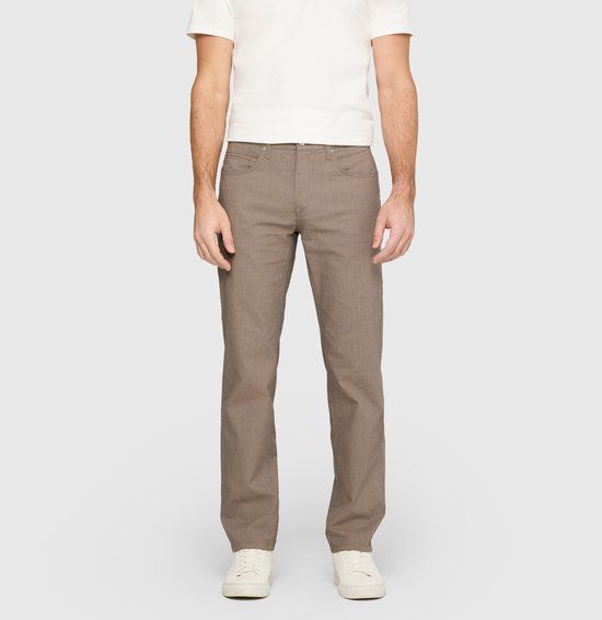 MAC Heren Broek W32 x L34 Bruin Katoen