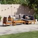Maison Exclusive - Ensemble de meubles de jardin 5 pièces avec canapé et coussins, en bois d'acacia massif