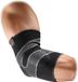 Mc David 4-Way Elastisch Steunverband Elleboog met Gelringen Zwart XL