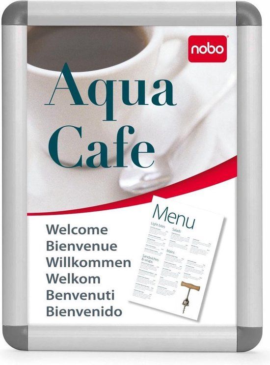 Nobo Clicklijst - 50 x 70 cm - Aluminium - Metaal