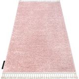 Tapis Berber 9000 Rose Franges Berbère Marocain Shaggy Rose 120x170 Cm
