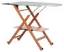 Noyer Hêtre Table à repasser, Pliable, Avec hauteur réglable