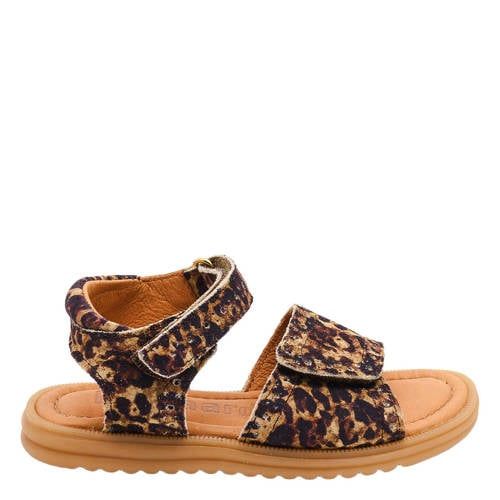 Bisgaard leren sandalen panterprint