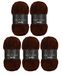 Wollbiene Softy Chenillewol, breiwol, 5 x 100 gram, babywol, 500 gram wol, super volumineus grof (bruin 84)