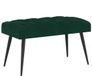 vidaXL Canapé avec boutons touffetés Vert foncé 80 x 40 x 46 cm Velours