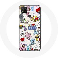 Maniacase Hoesje voor Xiaomi Redmi 9C BTS Bangtan Sonyeondan BT21 Van Tata Chimmy Cooky Rj Koya Mang Et Shooky