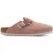 Birkenstock Sabots Boston en suède estampé