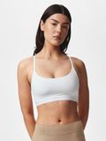 PIECES PCNAMEE BRA NOOS Dames Bralette Lichte ondersteuning Wit