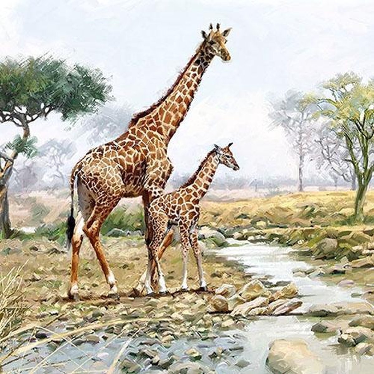 Ambiente papieren servetten Giraffes