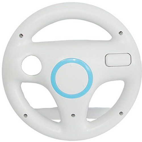 SMARDY Stuurwiel / Racing Wheel wit compatibel met Nintendo Wii en Wii U-controllers