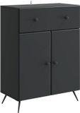 vidaXL Dressoir Zwart 66 x 34,5 x 90 cm Bewerkt hout