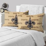 FOCO New Orleans Saints NFL Team Color Big Logo Standaard 2 Pack Kussenslopen